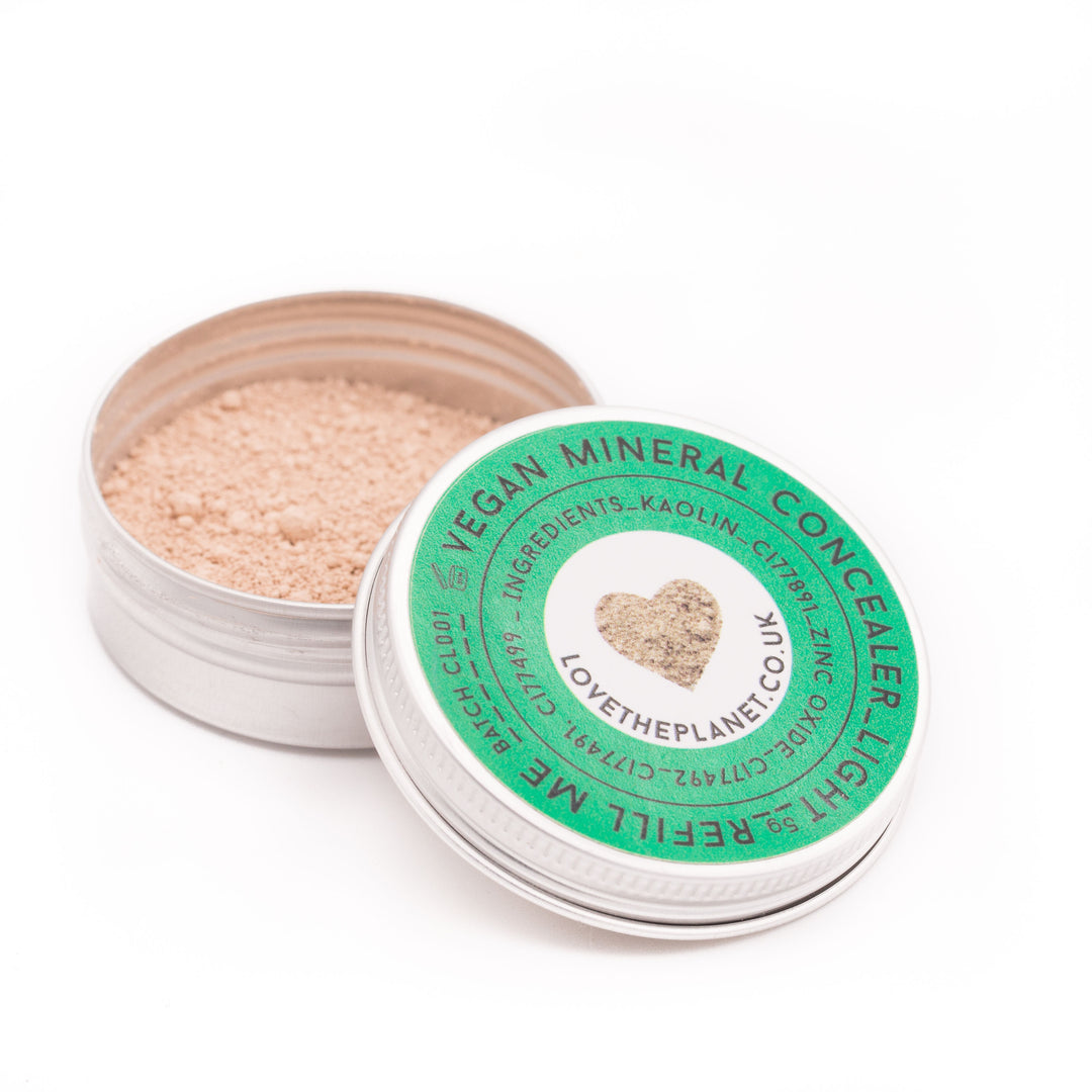 Love The Planet Vegan Mineral Concealer – Shade Light, In Kompostierbarer Nachfüllpackung