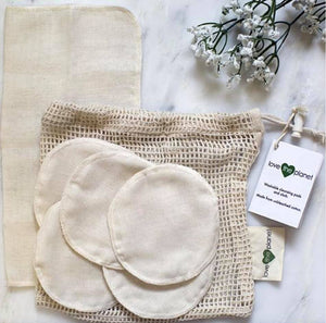 love the planet washable muslin cleansing rounds